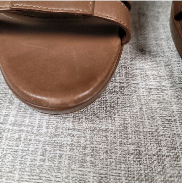 Yves Saint Laurent Tribute Brown Stiletto Strappy Sandals Size 39.5 US 9.5 - Picture 5 of 10